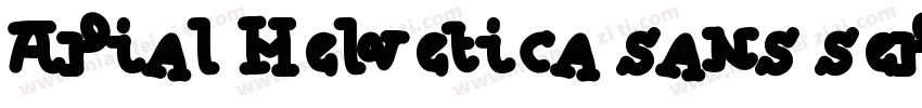 Arial Helvetica sans serif字体转换